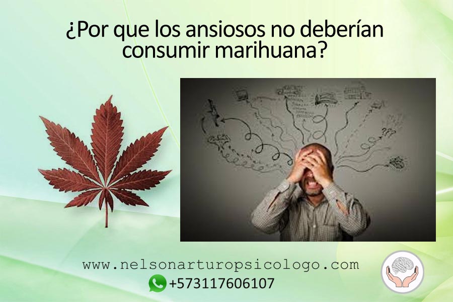 ¿Por que los ansiosos no deberían consumir Marihuana?